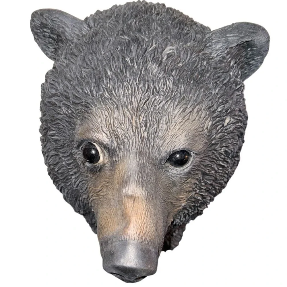 Realistic Black Bear Full‎ Head Mask Halloween Costume Accessory cosplay animal